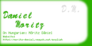 daniel moritz business card